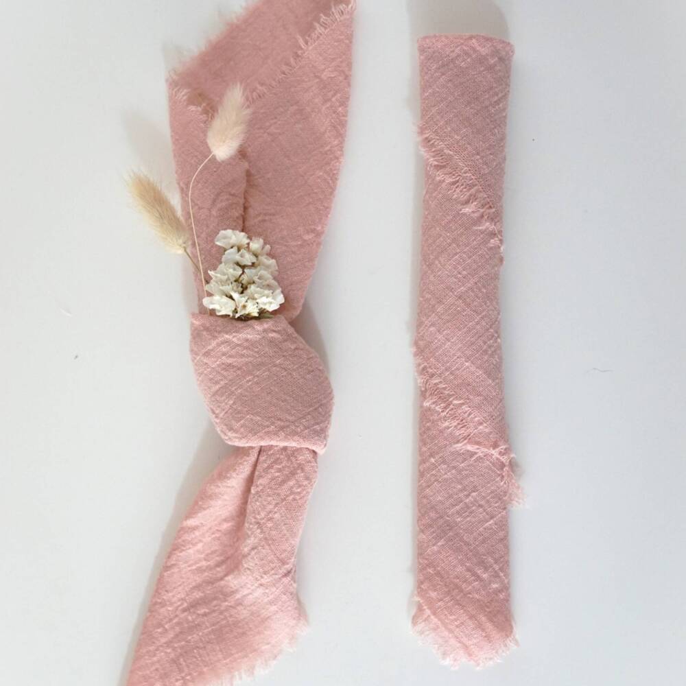 renta dusty pink napkin para decoracion en boda o evento sayulita wedding
